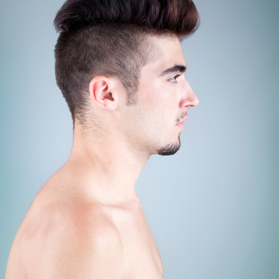 Handsome young man profile