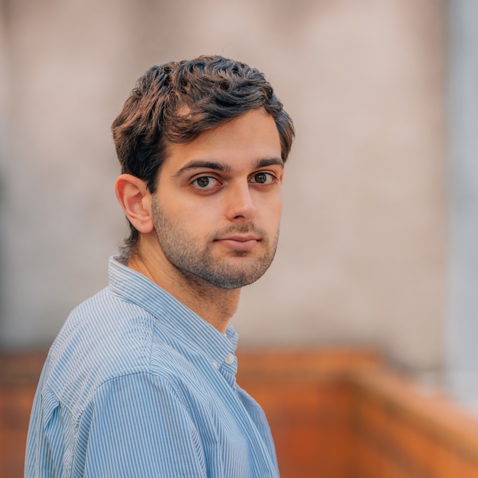 portrait of young man on the street
