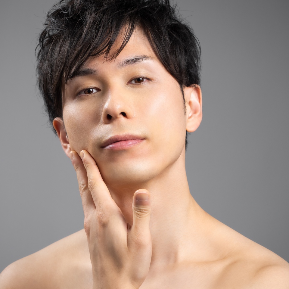 Men's Skincare japanese asian man