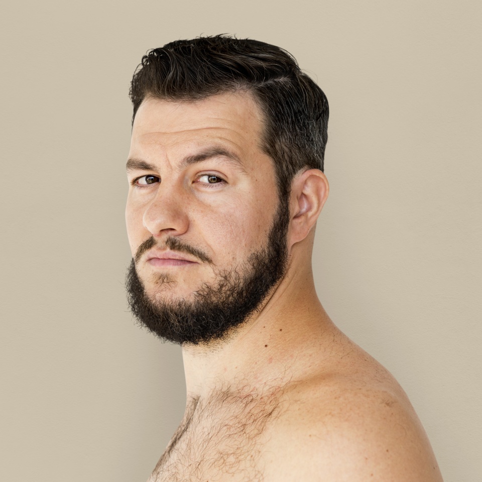 Man standing and posing for photoshoot